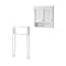 Alaterre Furniture Coventry Over Toilet Open Storage Shelf, Wall Mounted Storage Cabinet with Two Doors and Open Shelf ANCT735WH - alternate 1